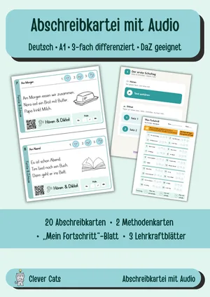 Titelbild Abschreibkartei mit Audio