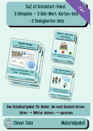 Titelbild Schulstartpaket „Ankommen auf Deutsch“